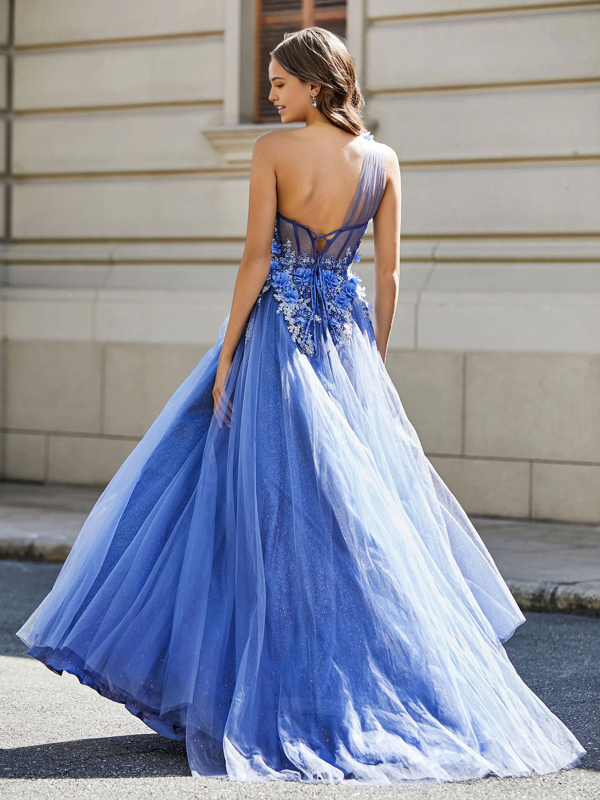 Chiffon High Slit Prom Dress - Chloe Dress