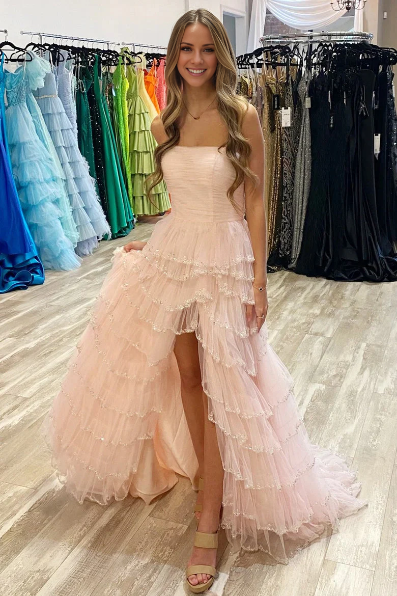 Light Blue A-Line Off-Shoulder Sequin Dress - Chloe Dress
