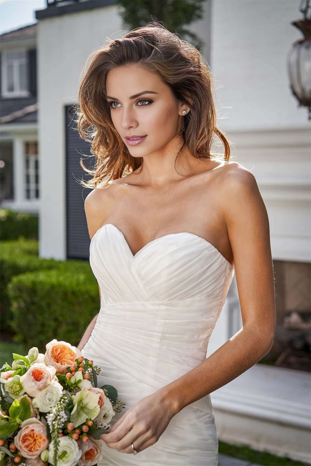 Sweetheart Pleated Dress - Chloe Dress