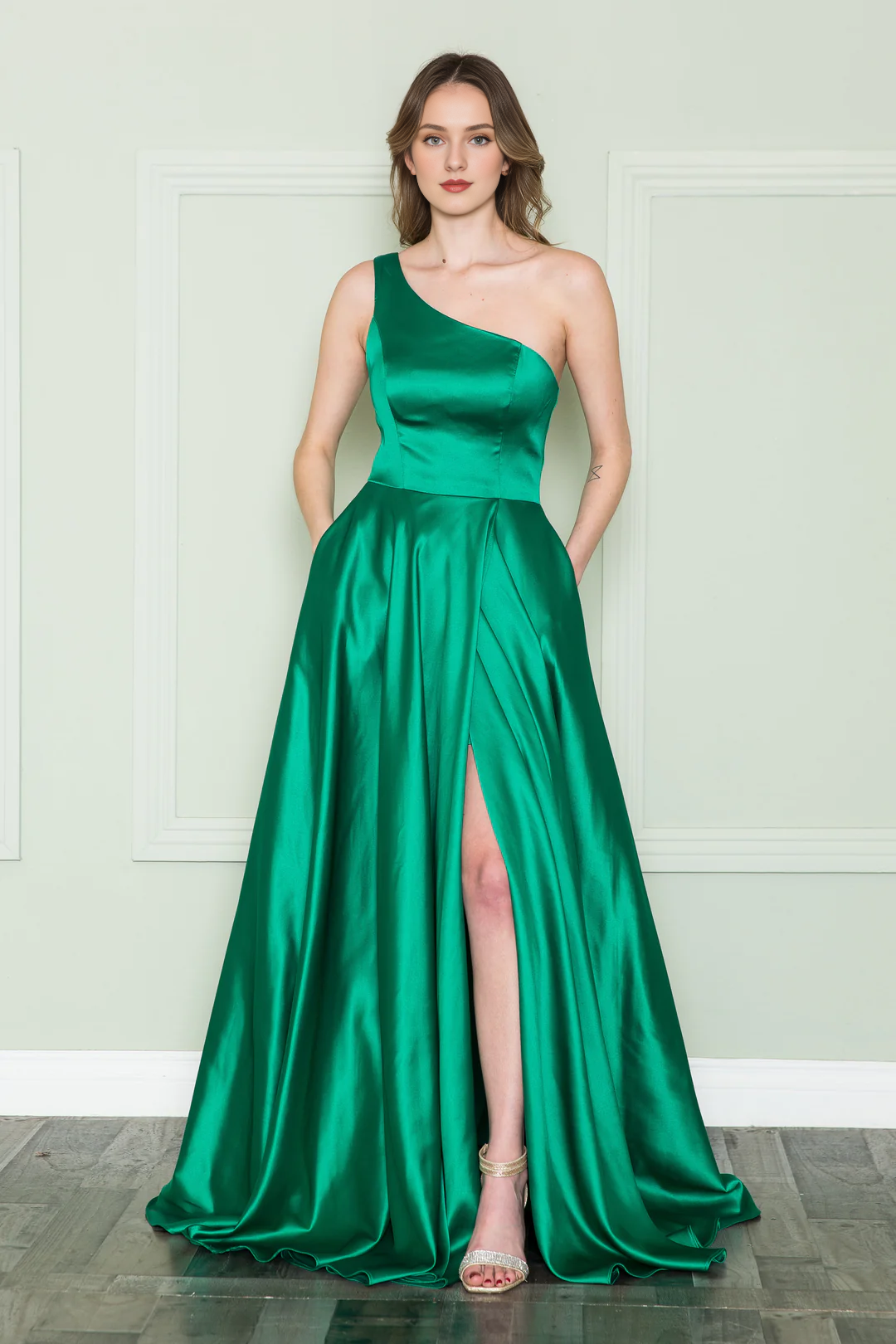 A-Line One-Shoulder Dress - Chloe Dress