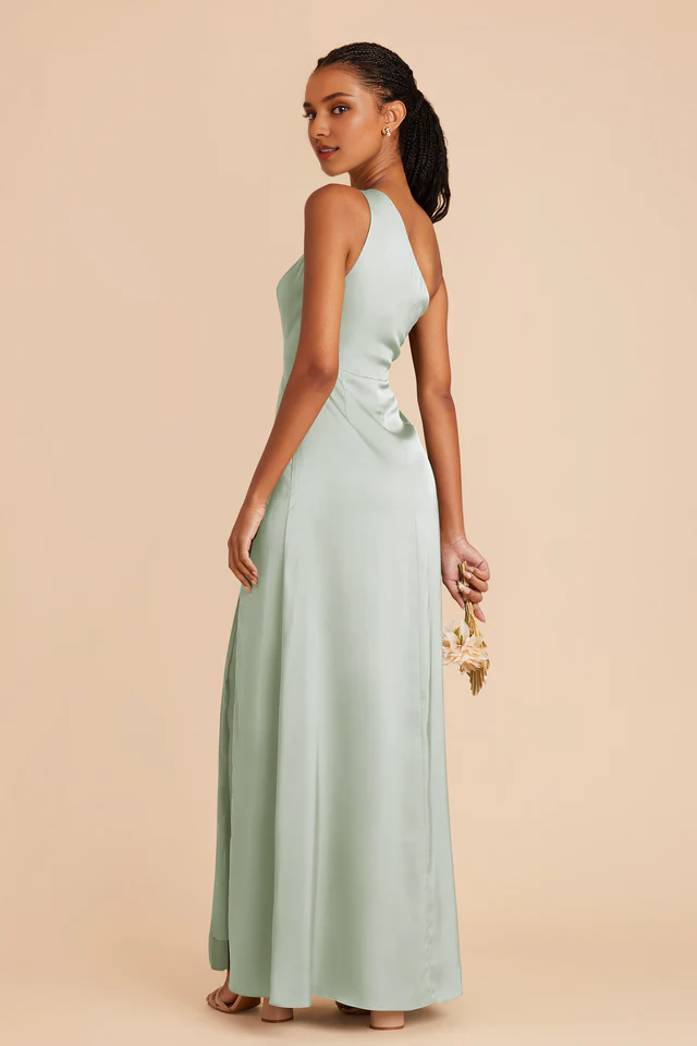 Mermaid One-Shoulder High Slit Wedding Dress - Chloe Dress