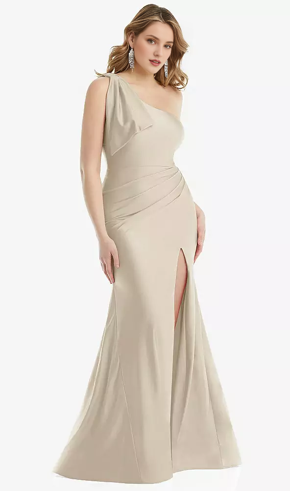 Mermaid One-Shoulder Satin Prom Dress - Chloe Dress