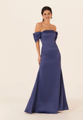 Off-Shoulder Satin Wedding Dress - Chloe Dress