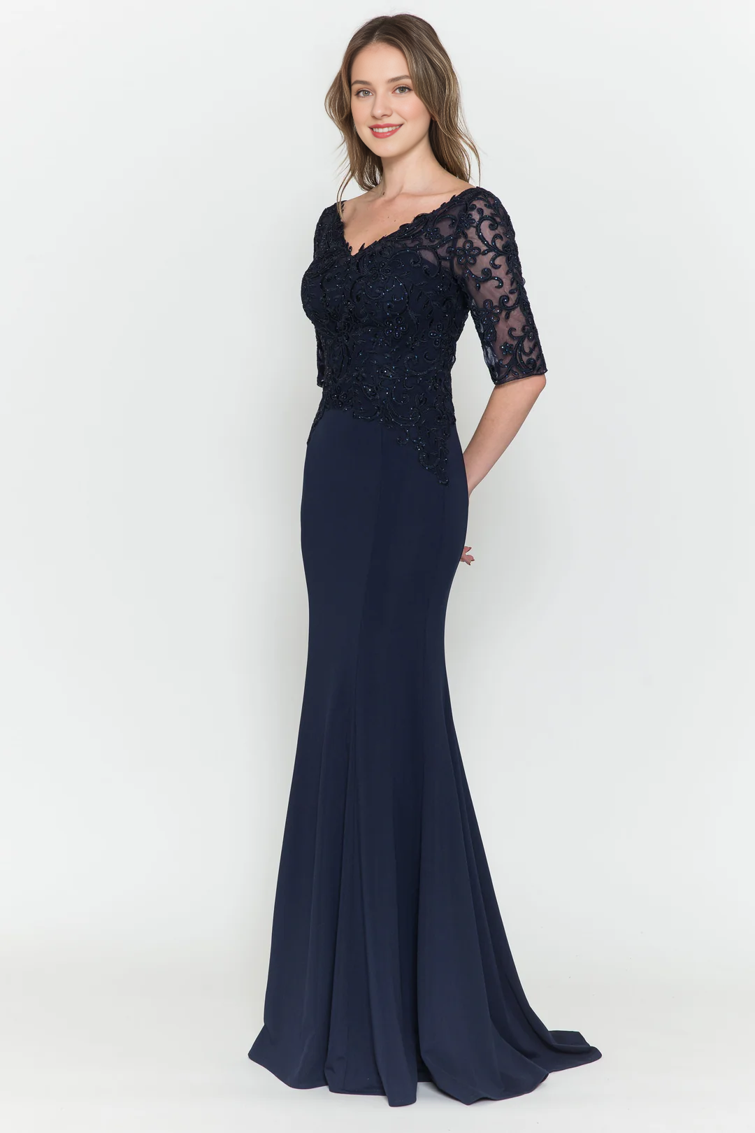 V-Neck Embroidered Dress - Chloe Dress