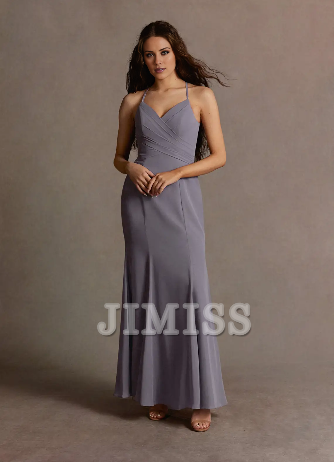 A-Line Chiffon Evening Dress - Chloe Dress