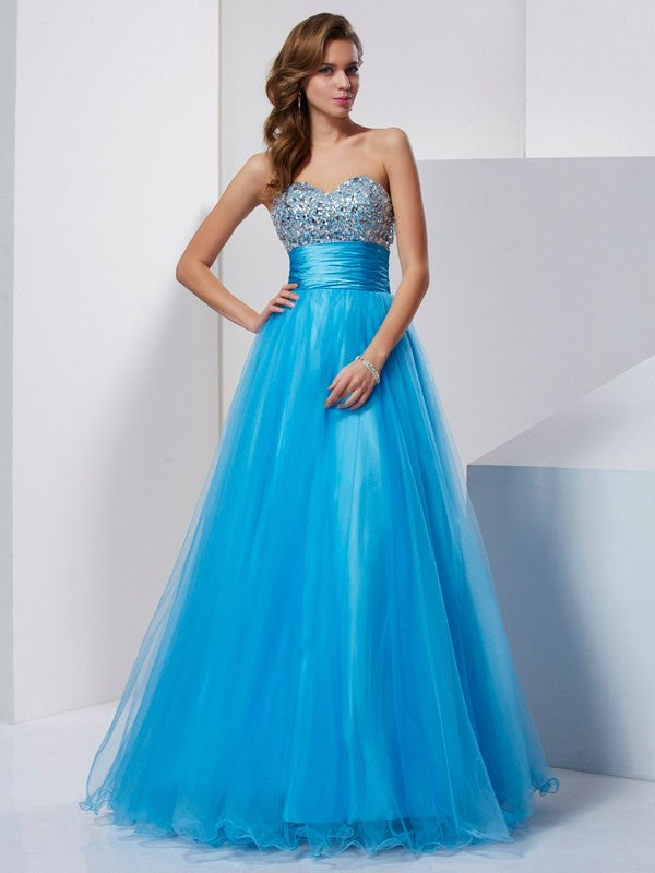 A-Line Sweetheart Tulle Sleeveless Dress - Chloe Dress