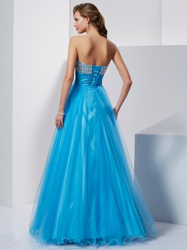 A-Line Sweetheart Tulle Sleeveless Dress - Chloe Dress