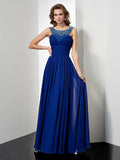 Empire Waist High Neck Chiffon Sleeveless Dress - Chloe Dress