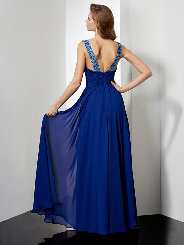 Empire Waist High Neck Chiffon Sleeveless Dress - Chloe Dress