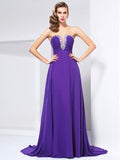 A-Line Sweetheart Chiffon Sleeveless Dress - Chloe Dress