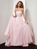 A-Line Sweetheart Chiffon Sleeveless Applique Dress - Chloe Dress