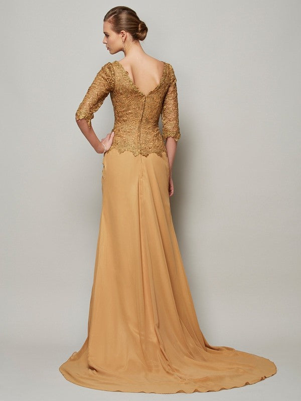 Sheath V-Neck Chiffon Dress - Chloe Dress
