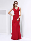 Sheath V-Neck Chiffon Sleeveless Dress - Chloe Dress