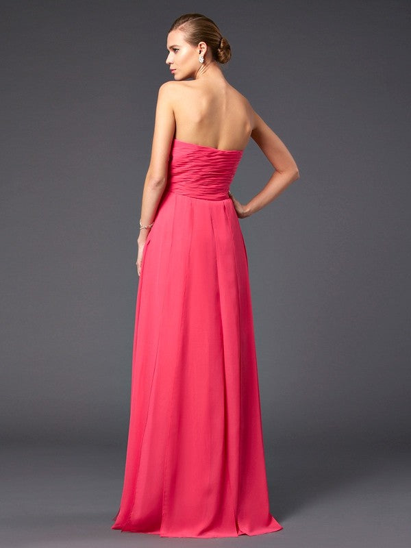 Sheath Sweetheart Chiffon Sleeveless Ruffled Dress - Chloe Dress