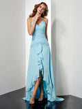A-Line Spaghetti Strap Chiffon Sleeveless Dress - Chloe Dress