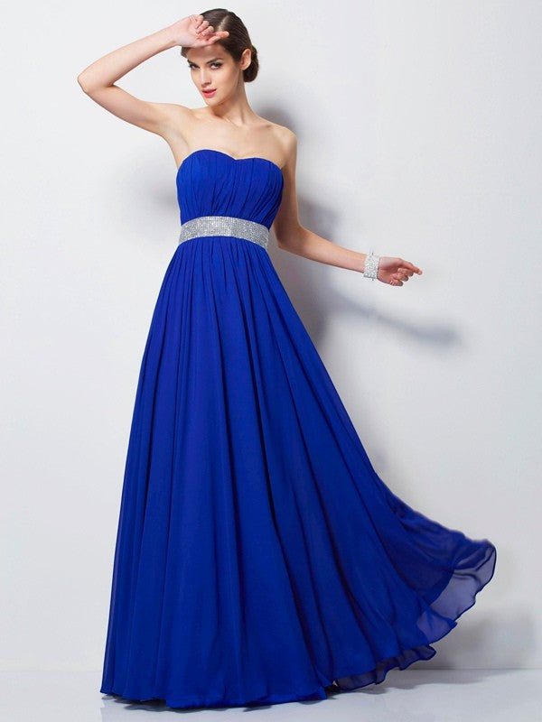 Empire Waist Sweetheart Chiffon Sleeveless Dress - Chloe Dress