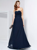 A-Line Sweetheart Chiffon Sleeveless Pleated Dress - Chloe Dress
