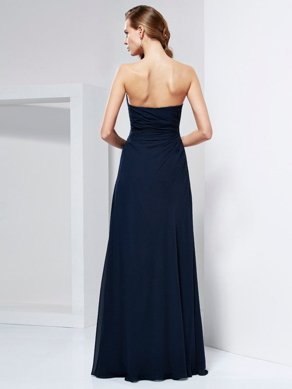 A-Line Sweetheart Chiffon Sleeveless Pleated Dress - Chloe Dress
