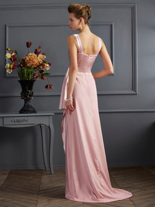 Sheath Satin Sleeveless Dress - Chloe Dress
