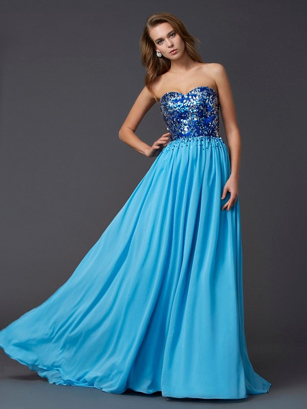 A-Line Sweetheart Chiffon Sleeveless Dress - Chloe Dress