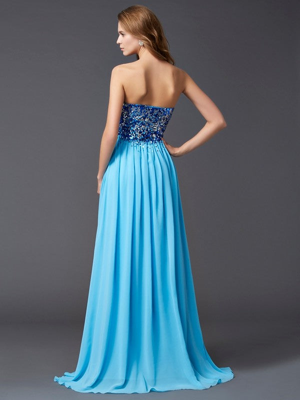 A-Line Sweetheart Chiffon Sleeveless Dress - Chloe Dress