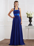 A-Line Halter Chiffon Sleeveless Dress - Chloe Dress
