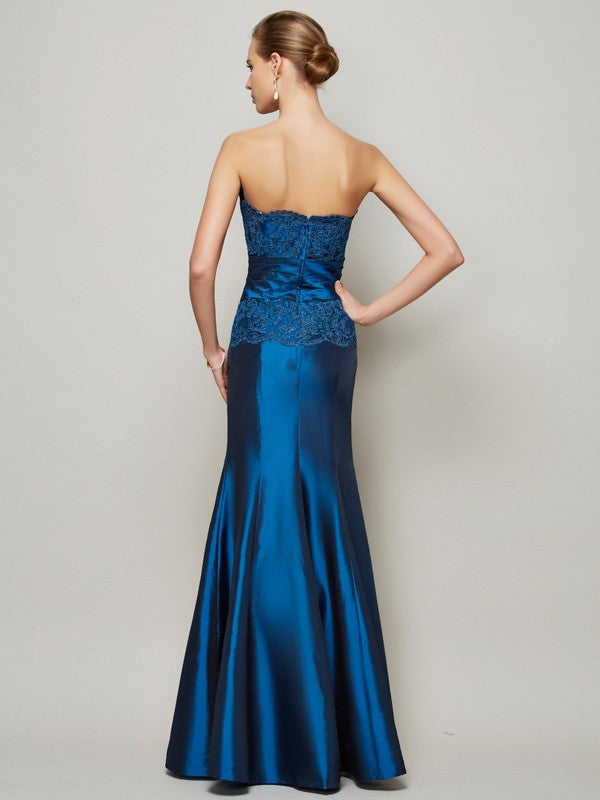 Mermaid Strapless Sleeveless Applique Dress - Chloe Dress