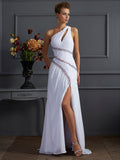 Sheath One-Shoulder Chiffon Sleeveless Dress - Chloe Dress