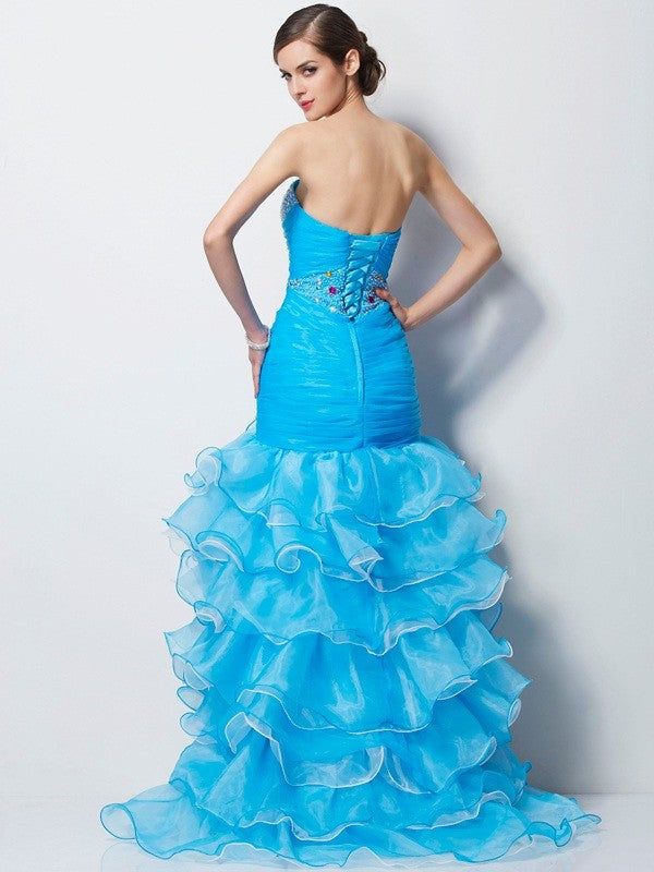 Mermaid Sweetheart Tulle Sleeveless Dress - Chloe Dress