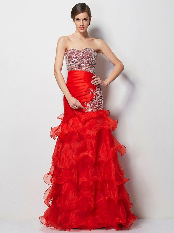 Mermaid Sweetheart Tulle Sleeveless Dress - Chloe Dress