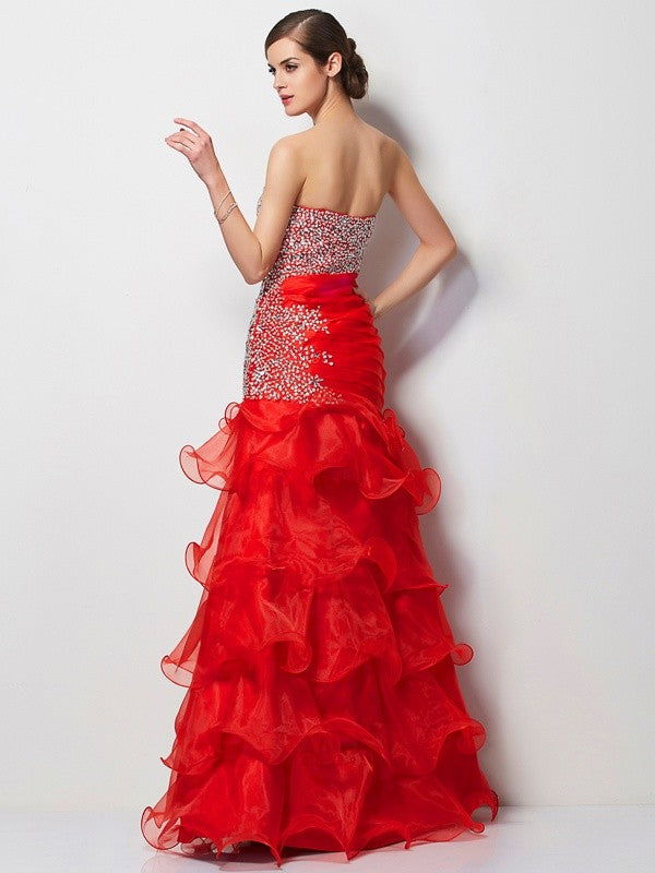 Mermaid Sweetheart Tulle Sleeveless Dress - Chloe Dress