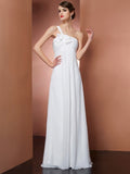 A-Line One-Shoulder Chiffon Sleeveless Dress - Chloe Dress