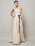 A-Line Strapless Chiffon Sleeveless Dress - Chloe Dress
