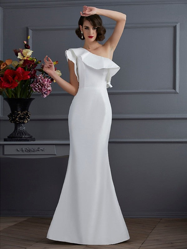 Mermaid One-Shoulder Sleeveless Ruffled Dress - Chloe Dress