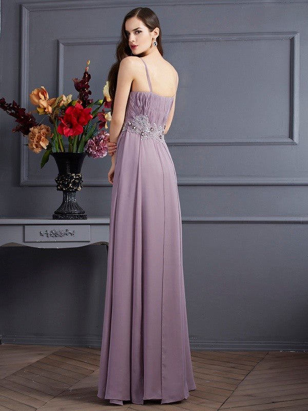 Empire Waist Spaghetti Strap Chiffon Sleeveless Dress - Chloe Dress