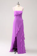 High Slit Wedding Dress - Chloe Dress