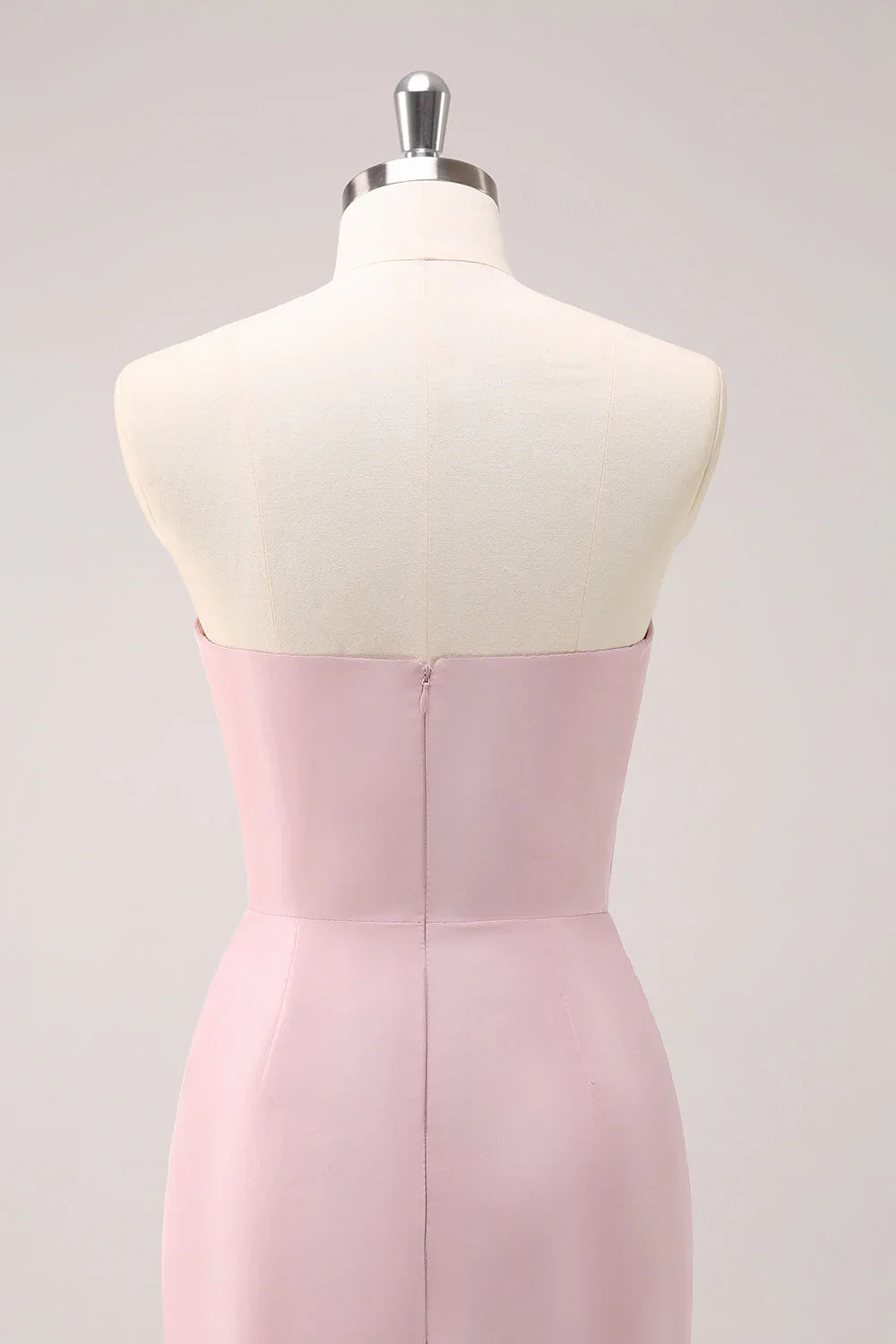 Pink Strapless Ruffled Wedding Dress - Chloe Dress
