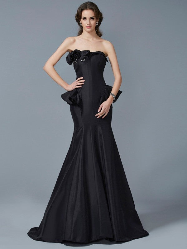 Mermaid Strapless Sleeveless Ruffled Dress - Chloe Dress
