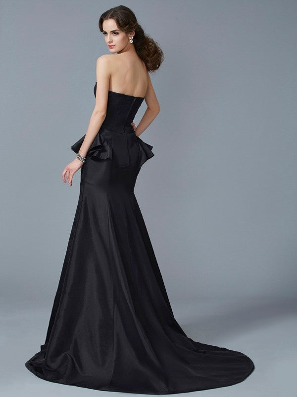 Mermaid Strapless Sleeveless Ruffled Dress - Chloe Dress