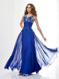 A-Line High Neck Chiffon Sleeveless Dress - Chloe Dress