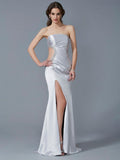 Mermaid Strapless Satin Sleeveless Dress - Chloe Dress