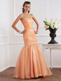 Mermaid Strapless Tulle Sleeveless Dress - Chloe Dress