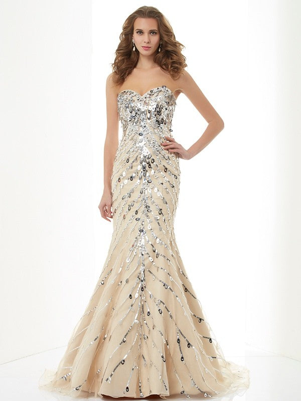 Mermaid Sweetheart Satin Sleeveless Dress - Chloe Dress