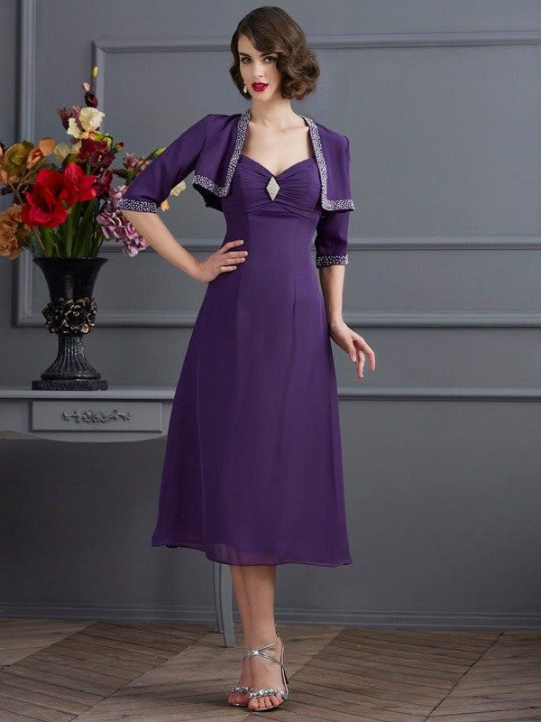 A-Line Spaghetti Strap Chiffon Sleeveless Mini Dress - Chloe Dress