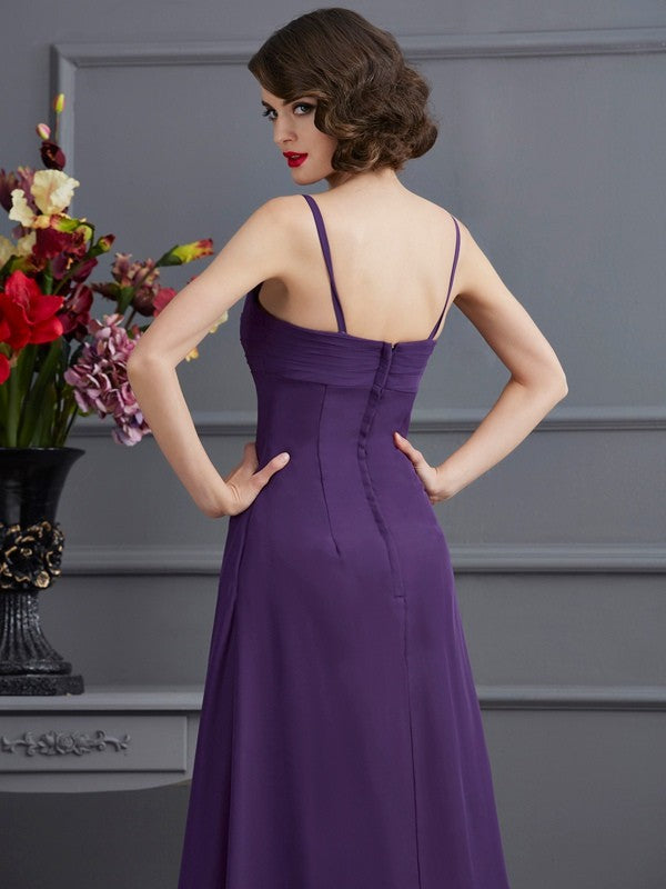 A-Line Spaghetti Strap Chiffon Sleeveless Mini Dress - Chloe Dress