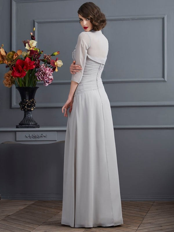 A-Line One-Shoulder Chiffon Sleeveless Dress - Chloe Dress