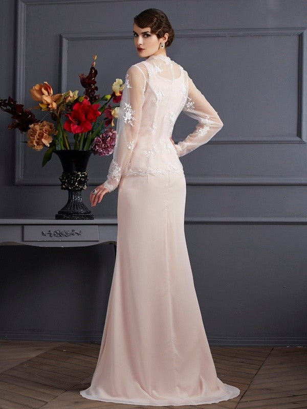 Sheath Square Neck Chiffon Sleeveless Dress - Chloe Dress