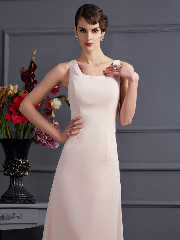 Sheath Square Neck Chiffon Sleeveless Dress - Chloe Dress