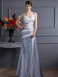 Mermaid Satin Sleeveless Pleated Dress - Chloe Dress