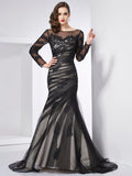 Mermaid Long Sleeve Applique Dress - Chloe Dress